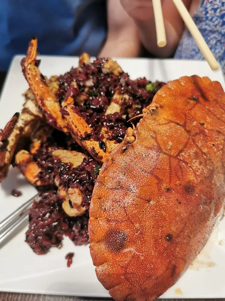Crabe Au Riz Noir Gluant